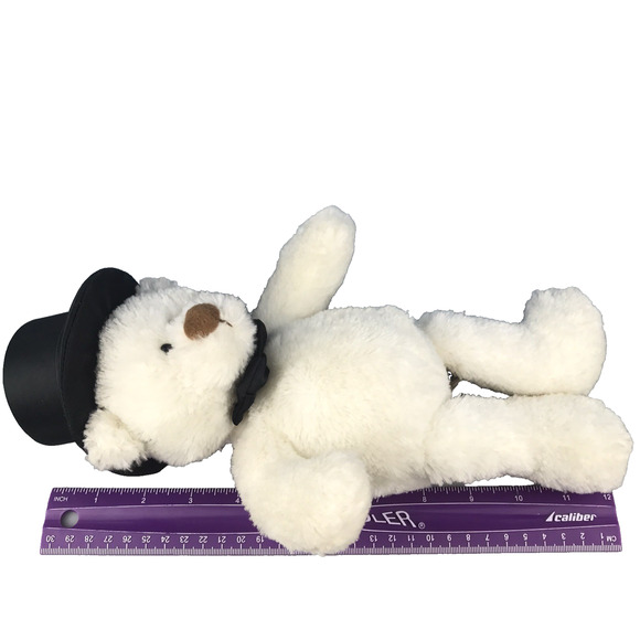 Gund Gifts Hearts United Bride & Groom Pair Plush Teddy Bears 10" White Stuffed - Picture 15 of 16